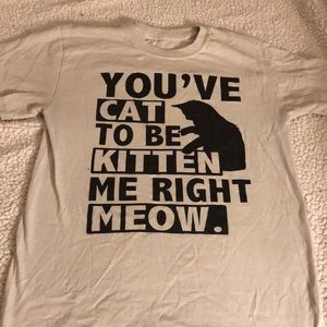 Cream quote tee shirt